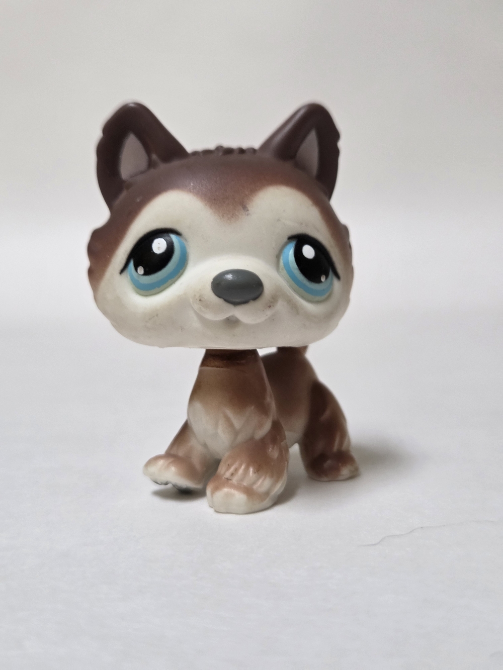 Littlest Pet Shop #68 Husky Dog Brown Authentic Hasbro LPS